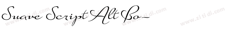 Suave Script Alt Bo字体转换